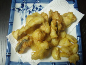 特大アナゴの天婦羅