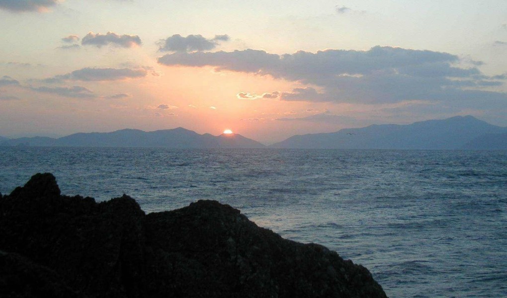 沖釣　初日の出